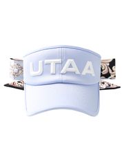 UTAA Color Pearl Baroque Figure Ribbon Sun Visor : Women's Sky Blue