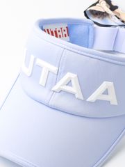 UTAA Color Pearl Baroque Figure Ribbon Sun Visor : Women's Sky Blue