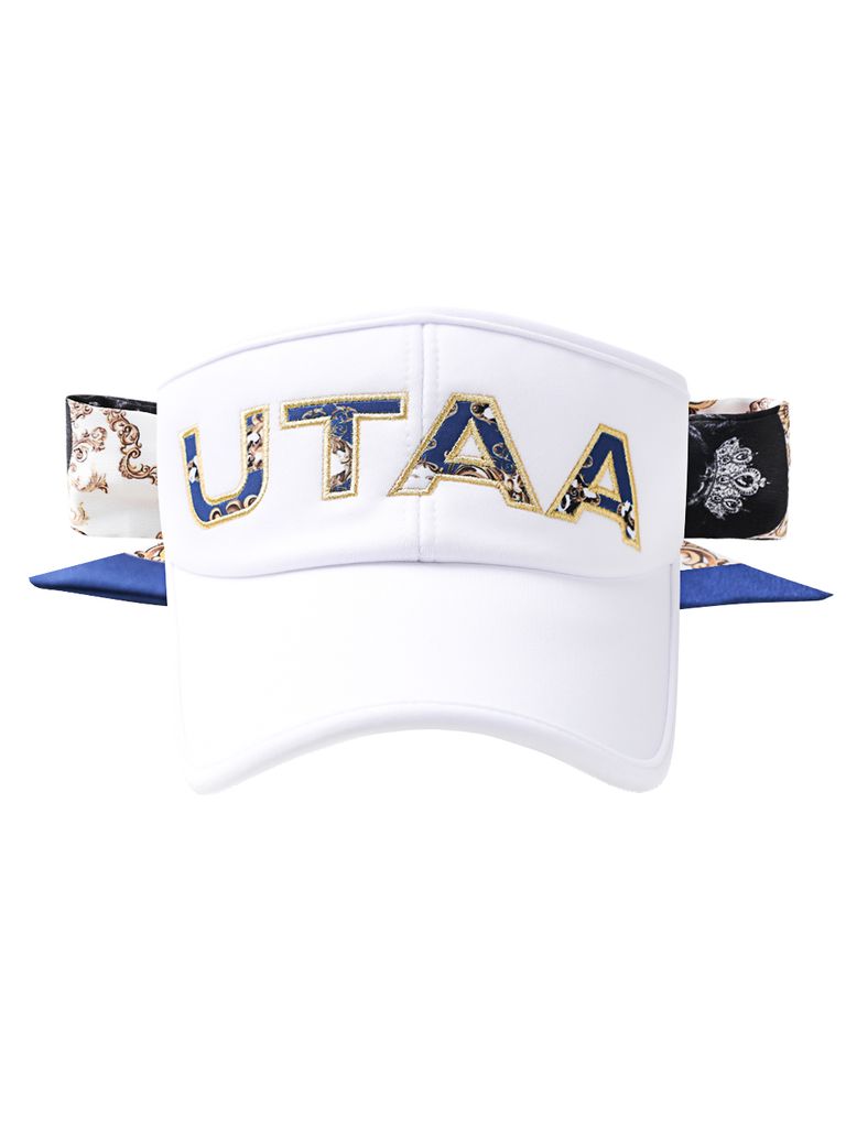 UTAA APEX Chain Baroque Frontier Ribbon Sun Visor : Women's Blue