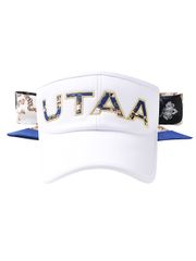UTAA APEX Chain Baroque Frontier Ribbon Sun Visor : Women's Blue