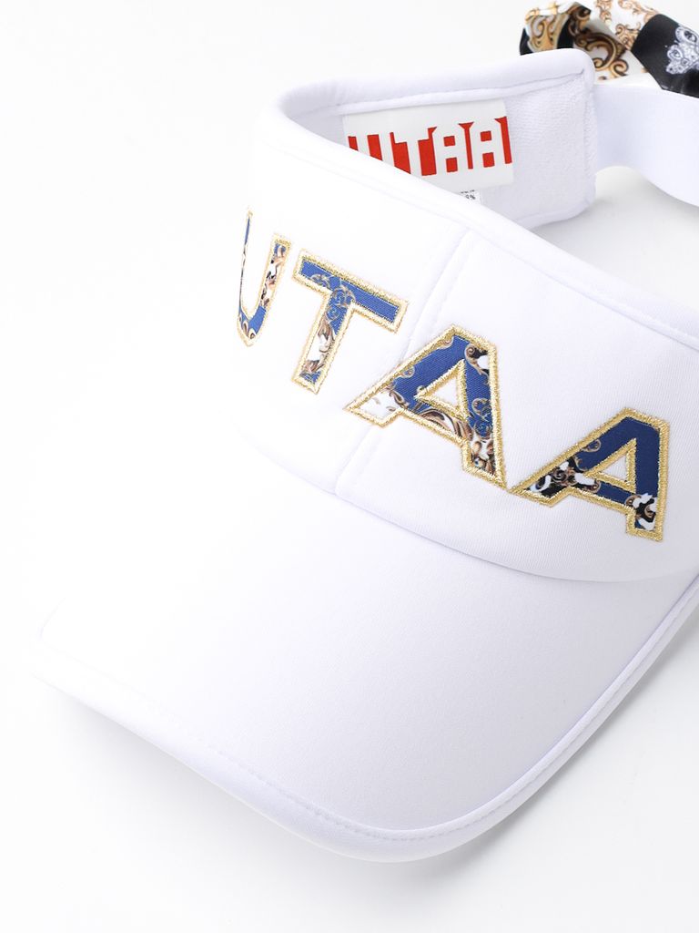 UTAA APEX Chain Baroque Frontier Ribbon Sun Visor : Women's Blue