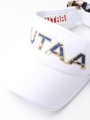 UTAA APEX Chain Baroque Frontier Ribbon Sun Visor : Women's Blue