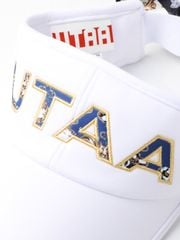 UTAA APEX Chain Baroque Frontier Ribbon Sun Visor : Women's Blue