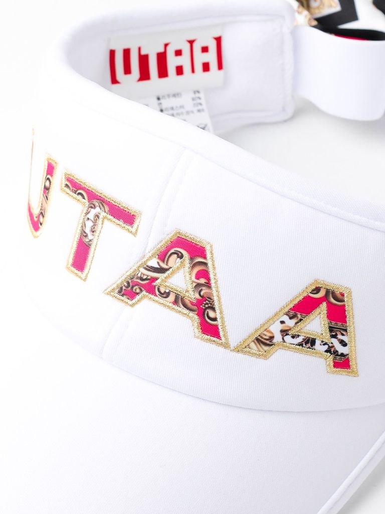 UTAA APEX Chain Baroque Frontier Ribbon Sun Visor : Women's Pink