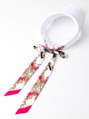UTAA APEX Chain Baroque Frontier Ribbon Sun Visor : Women's Pink