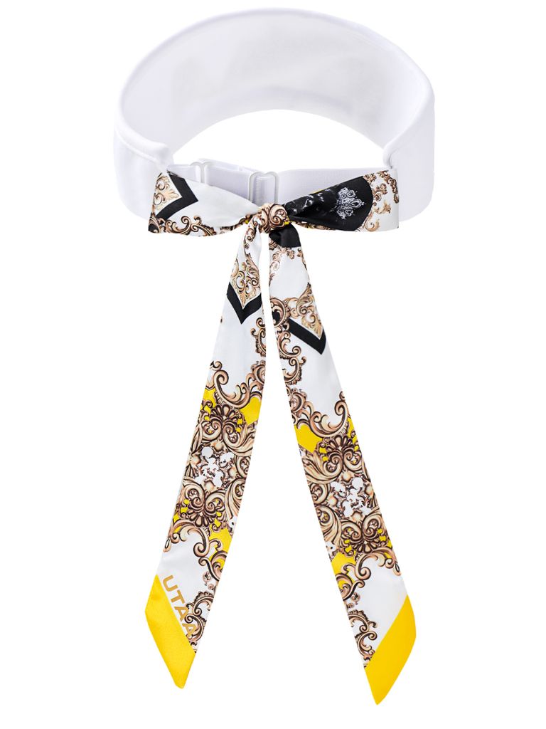 UTAA APEX Chain Baroque Frontier Ribbon Sun Visor : Women's Yellow