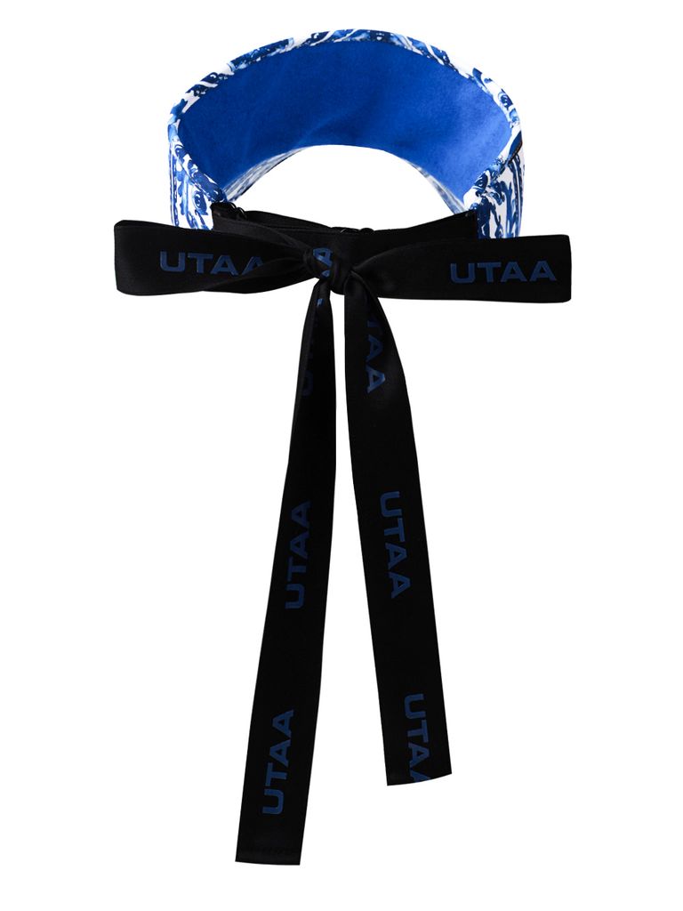 UTAA Sequence Baroque Graphic Tie Sun Visor : Women's Blue