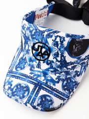 UTAA Sequence Baroque Graphic Tie Sun Visor : Women's Blue