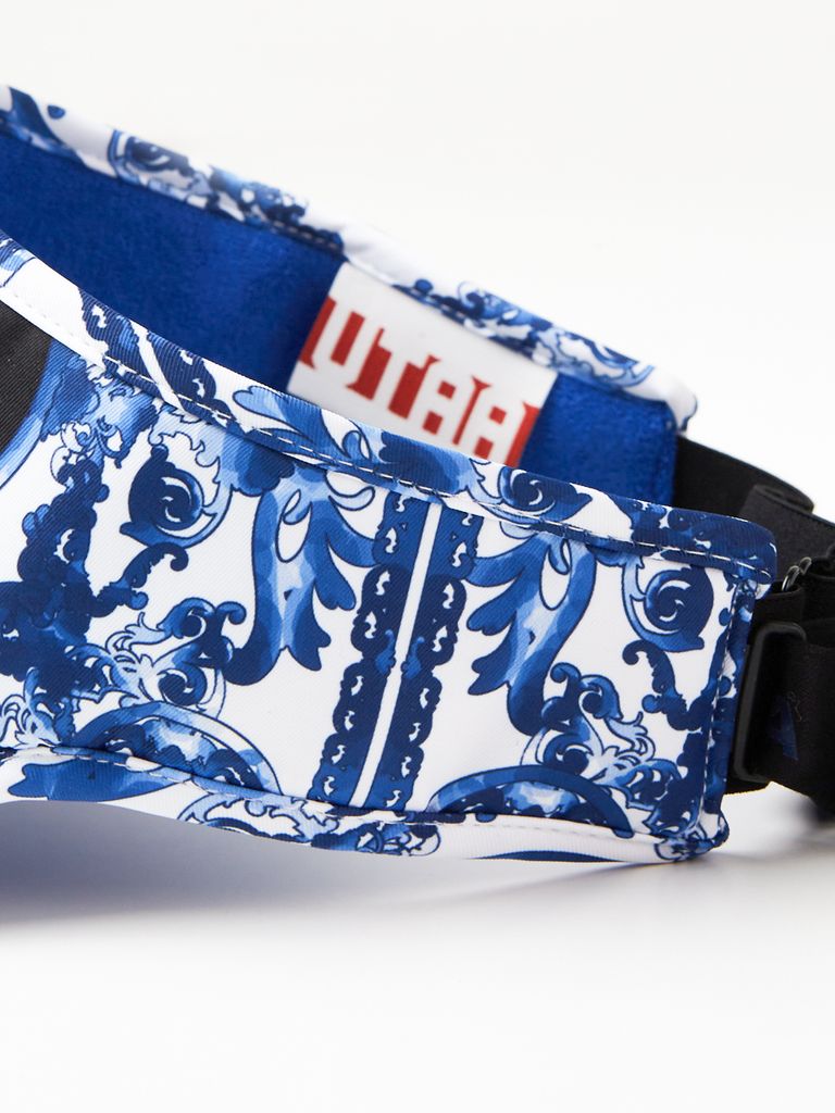 UTAA Sequence Baroque Graphic Tie Sun Visor : Women's Blue