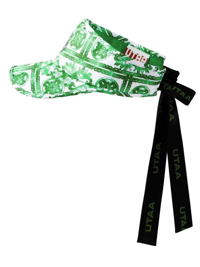 UTAA Sequence Baroque Graphic Tie Sun Visor : Women's Green