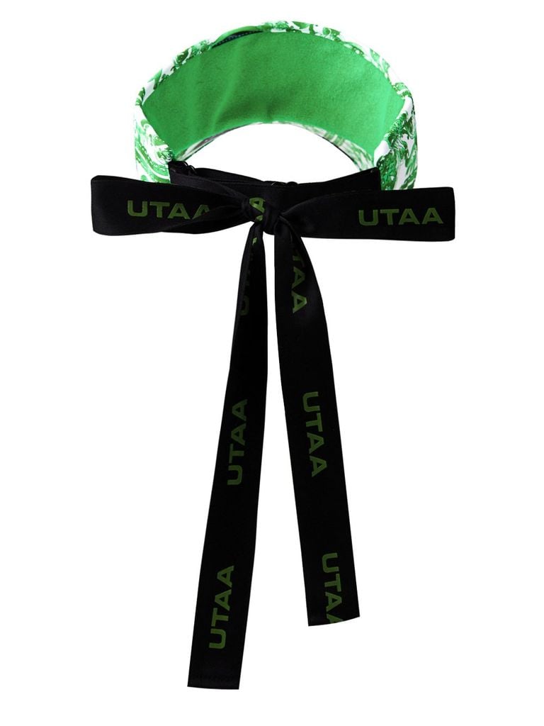 UTAA Sequence Baroque Graphic Tie Sun Visor : Women's Green