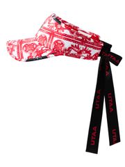 UTAA Sequence Baroque Graphic Tie Sun Visor : Women's Pink