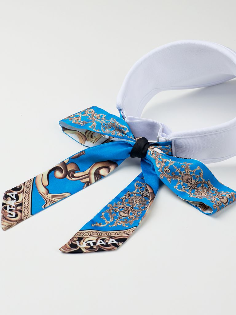 UTAA Olympus Neon Baroque Tie Visor : White