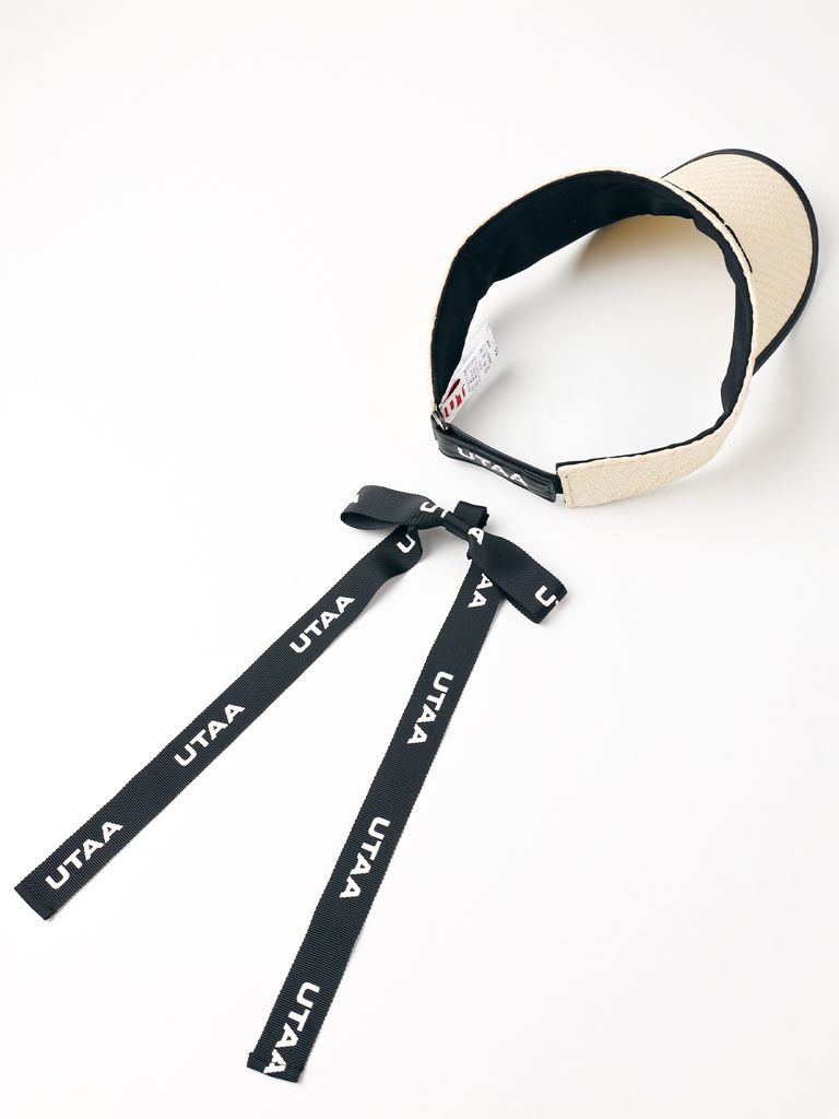 UTAA Summit Raffia Sun Visor : Ivory