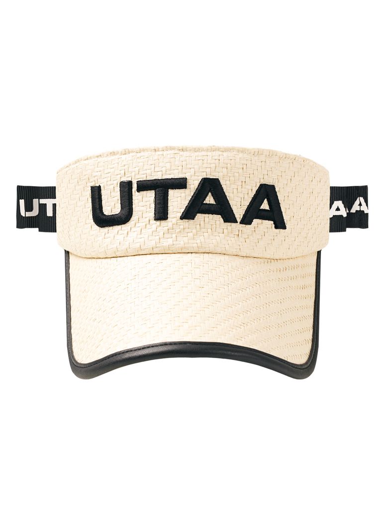 UTAA Summit Raffia Sun Visor : Ivory