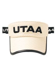 UTAA Summit Raffia Sun Visor : Ivory