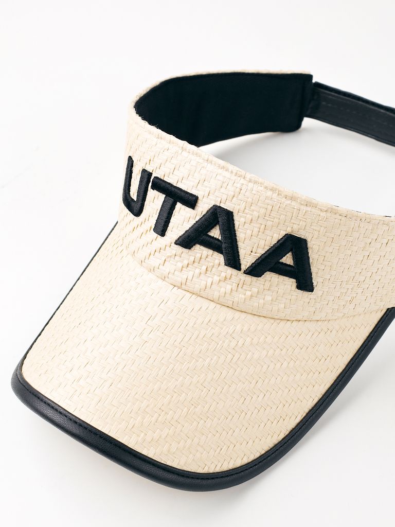 UTAA Summit Raffia Sun Visor : Ivory