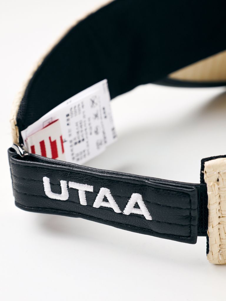 UTAA Summit Raffia Sun Visor : Ivory