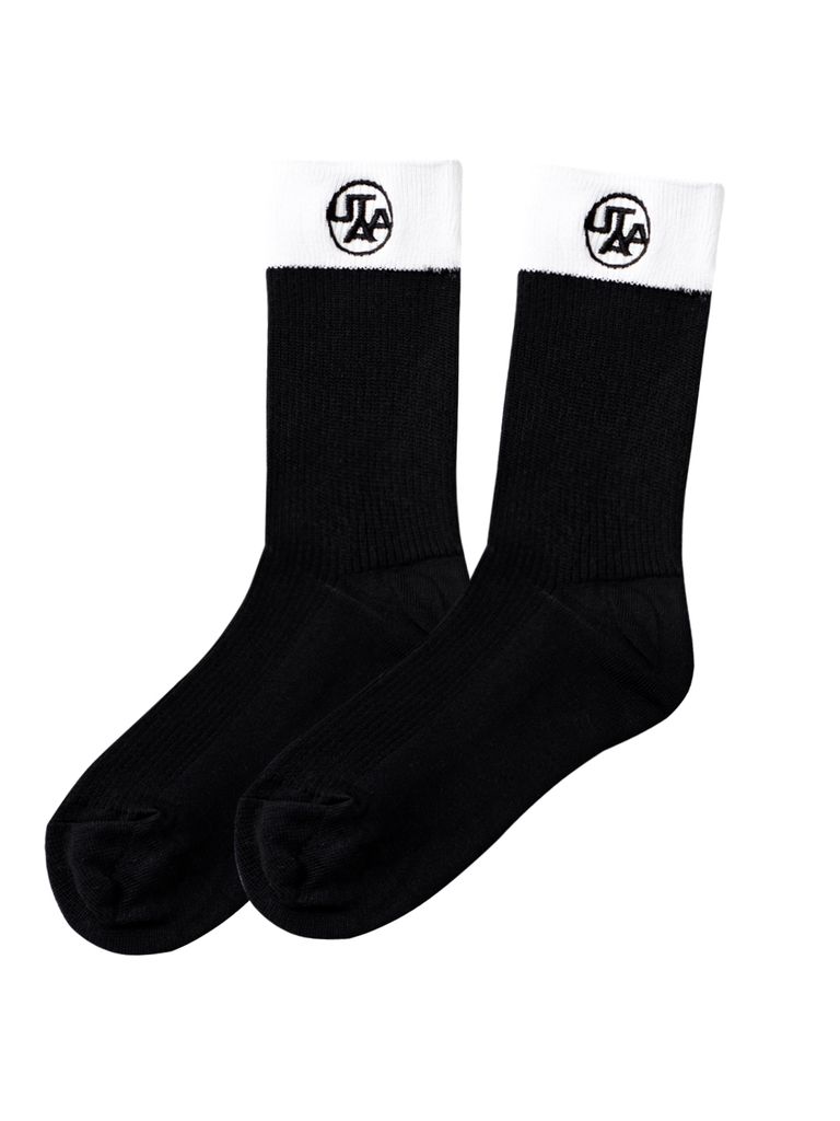 UTAA Symbol Color Socks : Women's Black