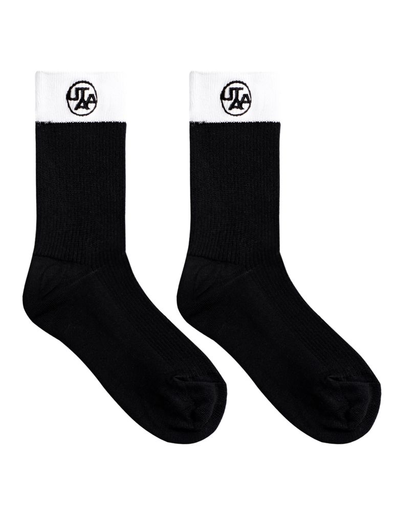 UTAA Symbol Color Socks : Women's Black