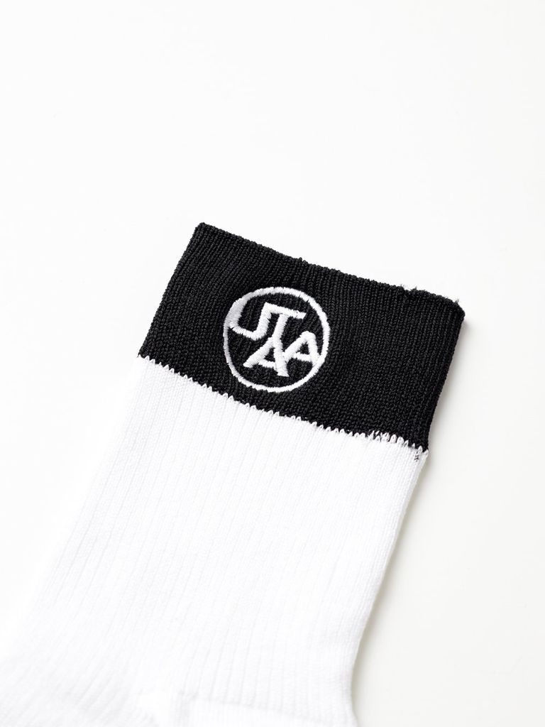 UTAA Symbol Color Socks : Women's White