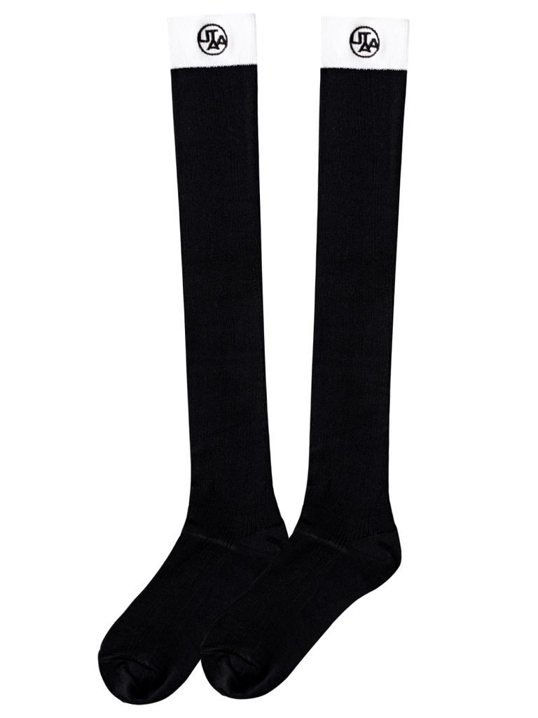 UTAA Symbol Color Knee Socks : Women's Black