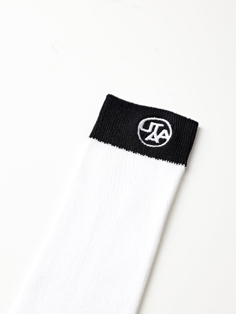 UTAA Symbol Color Knee Socks : Women's White