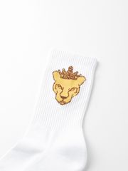 UTAA Crown Panther Basic Socks : Women's White