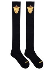 UTAA Crown Panther Basic Knee Socks : Women's Black