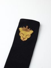 UTAA Crown Panther Basic Knee Socks : Women's Black