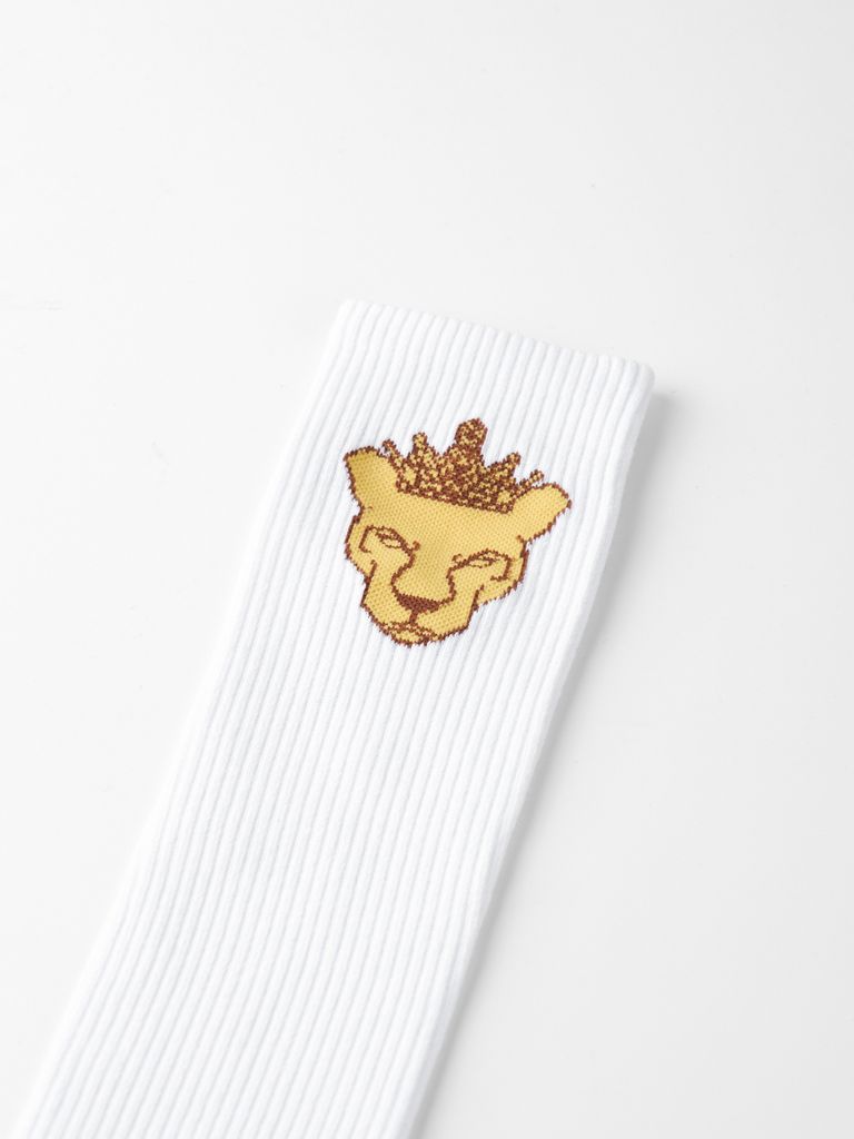 UTAA Crown Panther Basic Knee Socks : Women's White