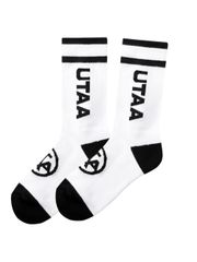 UTAA Head Logo Loop Basic Socks : Women's Black
