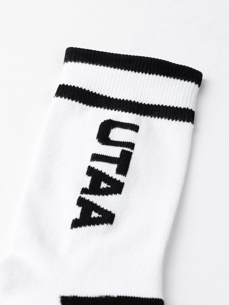 UTAA Head Logo Loop Basic Socks : Women's Black