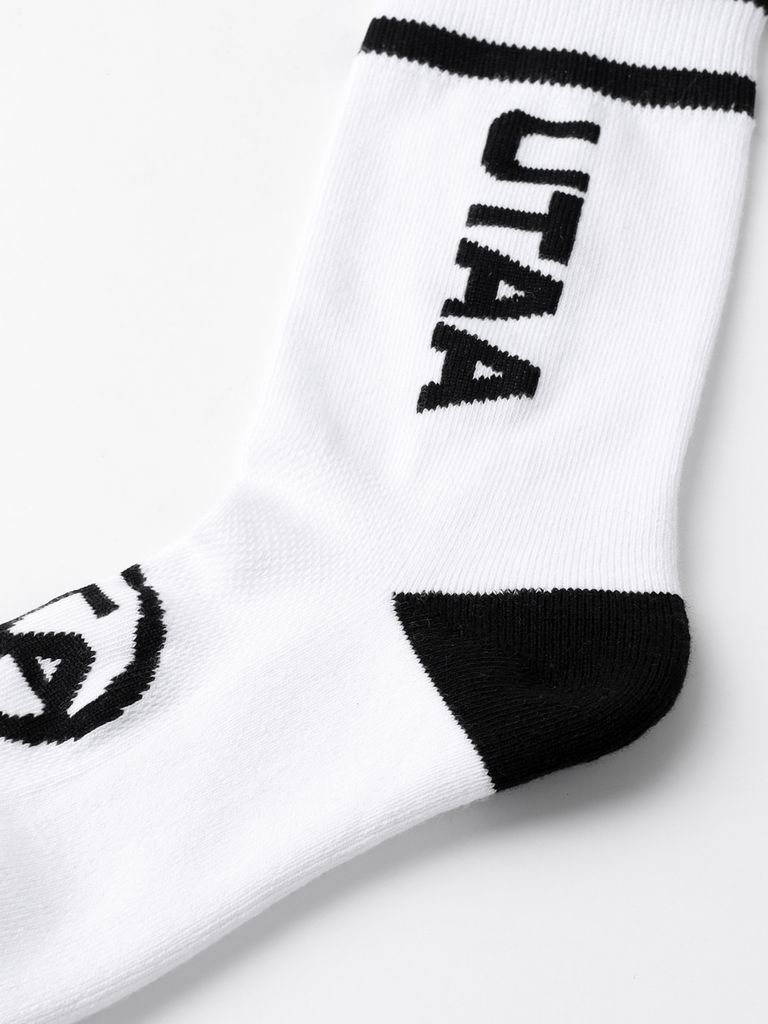 UTAA Head Logo Loop Basic Socks : Women's Black