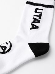 UTAA Head Logo Loop Basic Socks : Women's Black