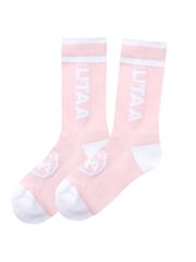 UTAA Head Logo Loop Basic Socks : Women's Light Pink