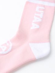 UTAA Head Logo Loop Basic Socks : Women's Light Pink