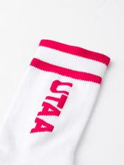 UTAA Head Logo Loop Basic Socks : Women's Pink