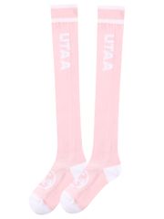 UTAA Head Logo Loop Stretch Knee Socks : Women's Light Pink