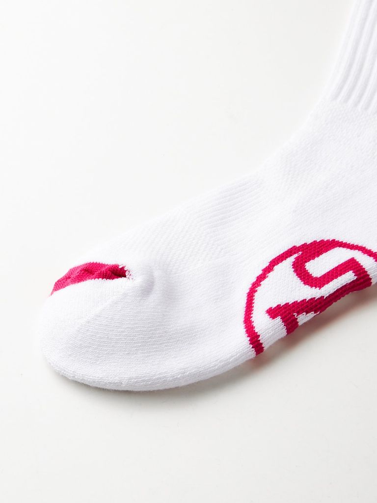 UTAA Logo Loop Stretch Basic Socks : Women's White