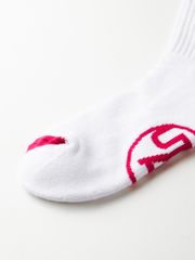 UTAA Logo Loop Stretch Basic Socks : Women's White