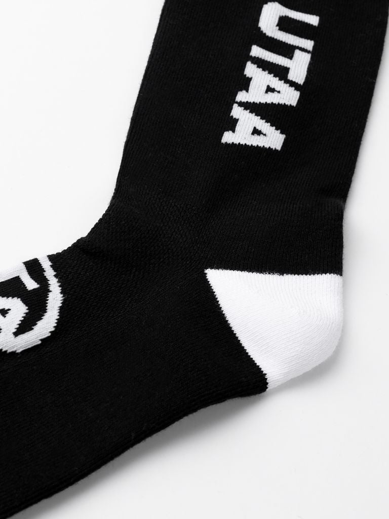 UTAA Head Logo Loop Basic Socks : Men's Black