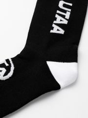 UTAA Head Logo Loop Basic Socks : Men's Black