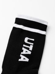 UTAA Head Logo Loop Basic Socks : Men's Black