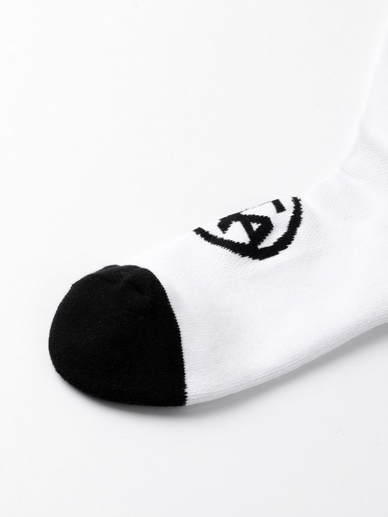 UTAA Head Logo Loop Basic Socks : Men's White