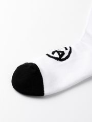 UTAA Head Logo Loop Basic Socks : Men's White