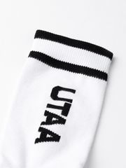 UTAA Head Logo Loop Basic Socks : Men's White
