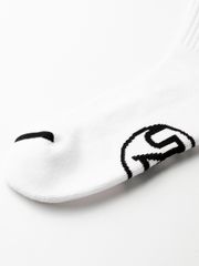 UTAA Logo Loop Stretch Basic Socks : Men's White
