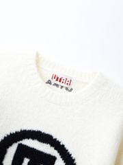 UTAA Neon Color Pop Knit Pullover : Women's White
