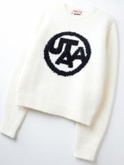 UTAA Neon Color Pop Knit Pullover : Women's White